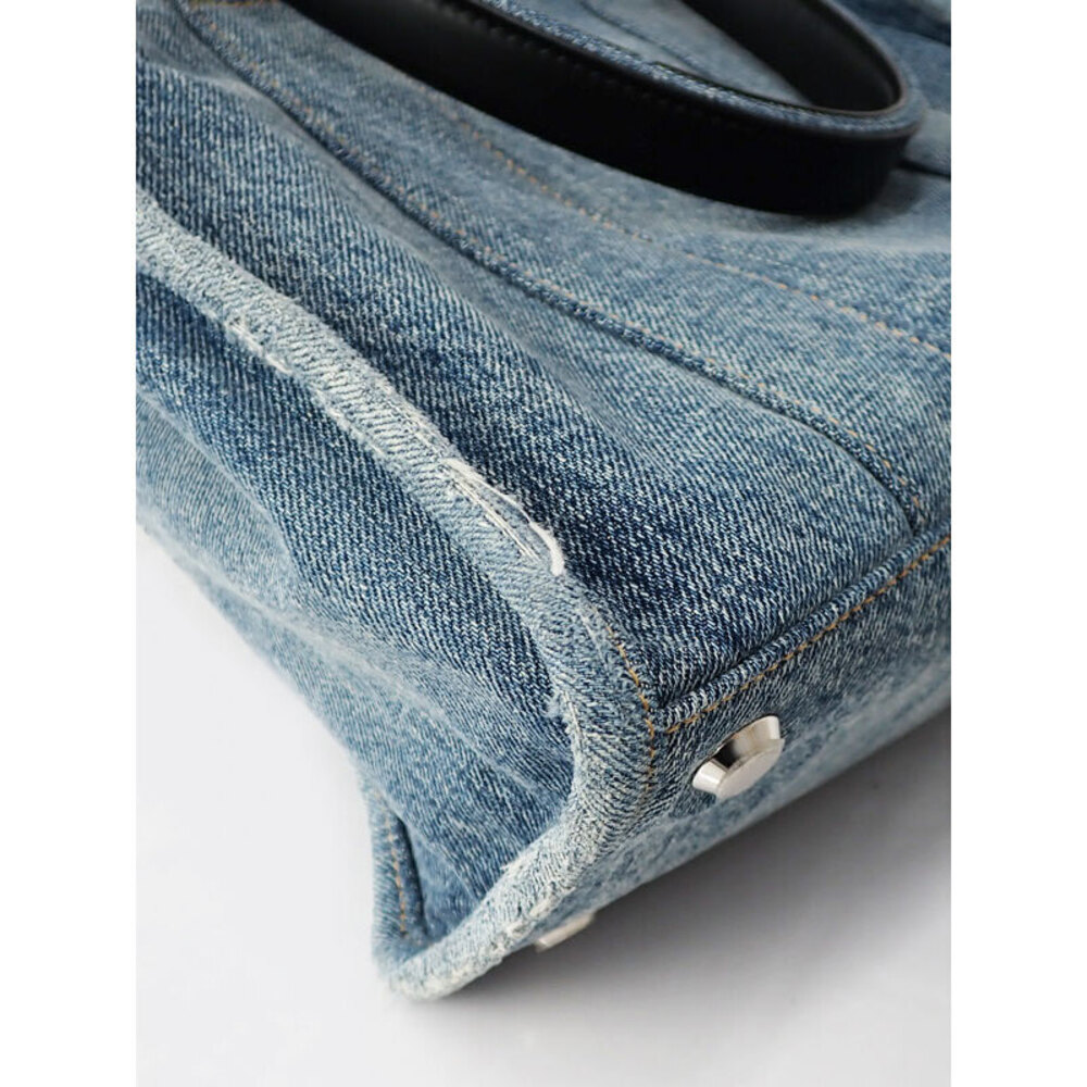 BALENCIAGA Hardware Tote 2way Denim Bag Blue - Picture 4 of 9